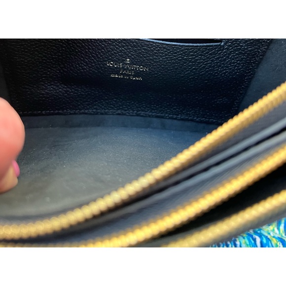 Authentic Louis Vuitton Double-Zip Pochette in Black Monogram Empreinte … - Picture 13 of 14